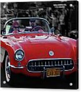 57 Fuel Injected Vette Acrylic Print