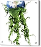 Green Planet, Conceptual Artwork #8 Acrylic Print