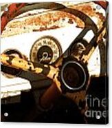 Rusted Antique Chevrolet Car Brand Ornament #9 Acrylic Print