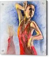 A Flamenco Dancer  2 Acrylic Print