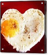 A Heart Egg For My Husbands Breakfast Acrylic Print