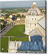 A View From The Bell Tower Of Pisa Acrylic Print