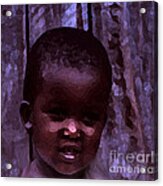 African Little Girl Acrylic Print