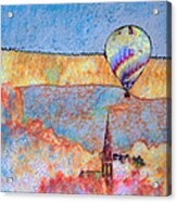 Air Balloon Over Peeebles Acrylic Print