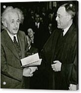 Albert Einstein 1879-1955, Receiving Acrylic Print