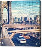 Another Day On Brooklyn Bridge Acrylic Print