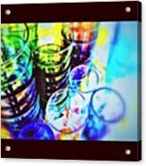 Another Take On The Glasses #glass Acrylic Print