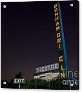 At The Drive In Movie Theater Acrylic Print