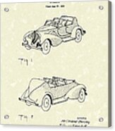 Automobile Mccelland Barclay 1932 Patent Art Acrylic Print