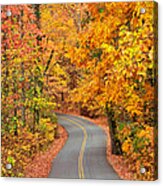 Autumn Drive Signal Mountain Acrylic Print