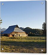 Barn In The Applegate Acrylic Print