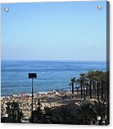 Beach At Costa Del Sol Spain Acrylic Print