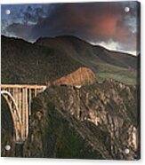 Bixby Bridge Sunset Acrylic Print