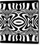 Pattern Black White Geometric Art No.296. Acrylic Print