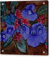 Blue Flowers Acrylic Print