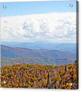 Blue Ridge Mountains In Fall Acrylic Print