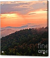 Blue Ridge Sunset Acrylic Print