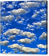 Blue Sky And Clouds Acrylic Print
