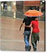 Braving The Rain Acrylic Print