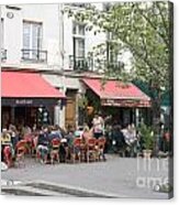 Cafe Life In Paris Acrylic Print