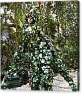 Camouflaged Tree Street Performer Animal Kingdom Walt Disney World Prints Fresco Acrylic Print