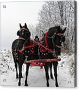 Canadian Team In A Winter Wonderland Acrylic Print