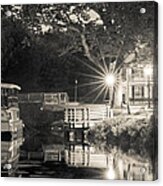 Canal Boat Acrylic Print