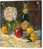 Champagne And Roses Acrylic Print