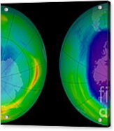 Change In Ozone Hole Over South Pole Acrylic Print