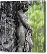 Cherub Bethesda Fountain 4 Acrylic Print