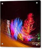 Enchanted Celebration Panning Magic With Outdoor Christmas Tree In Chicago Acrylic Print