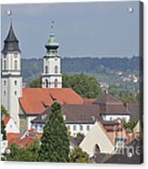 Churches In Lindau Germany Acrylic Print