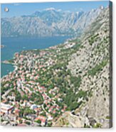 City Wall, Kotor, Boka Kotorska, Montenegro Acrylic Print