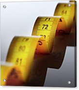 Close Up Of Measuring Tape Acrylic Print