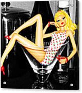 Cocktail Girl Acrylic Print