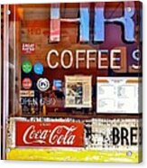Coffee Shop Window Acrylic Print
