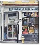 College Corner Original...sold Acrylic Print