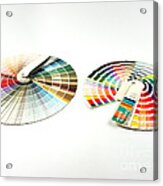 Color Palette Wheels Acrylic Print