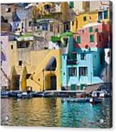 Colorful Procida Acrylic Print