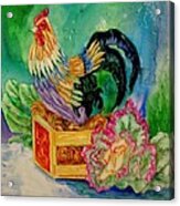 Colorful Rooster Acrylic Print