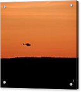 Copter Sunset Acrylic Print