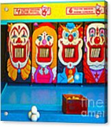 Creepy Clown Game Acrylic Print