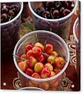 Cups Of Cherries Acrylic Print