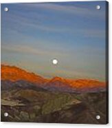 Death Valley Moonrise Acrylic Print