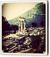 Delphi Temple, Greece Acrylic Print