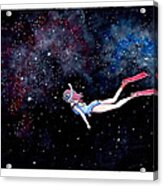 Diving Through Nebulae Acrylic Print