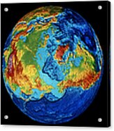 Earth: Topography Acrylic Print