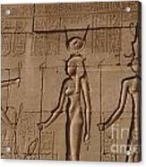 Egypt Hieroglyphics Dendara Acrylic Print
