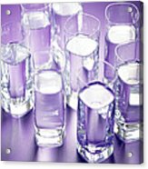 Eight Glasses Of Water Acrylic Print