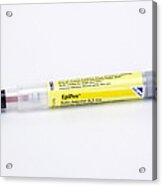 Epipen Adrenaline Syringe Acrylic Print